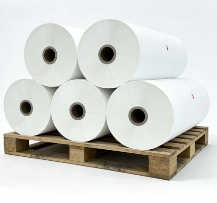 ฟิล์มละเมินดิจิตอลโปร่งใสที่มีอายุการใช้งาน 12 เดือน และความกว้างถึง 2200 มม สําหรับการพิมพ์น้ํามันซิลิโคนหนัก