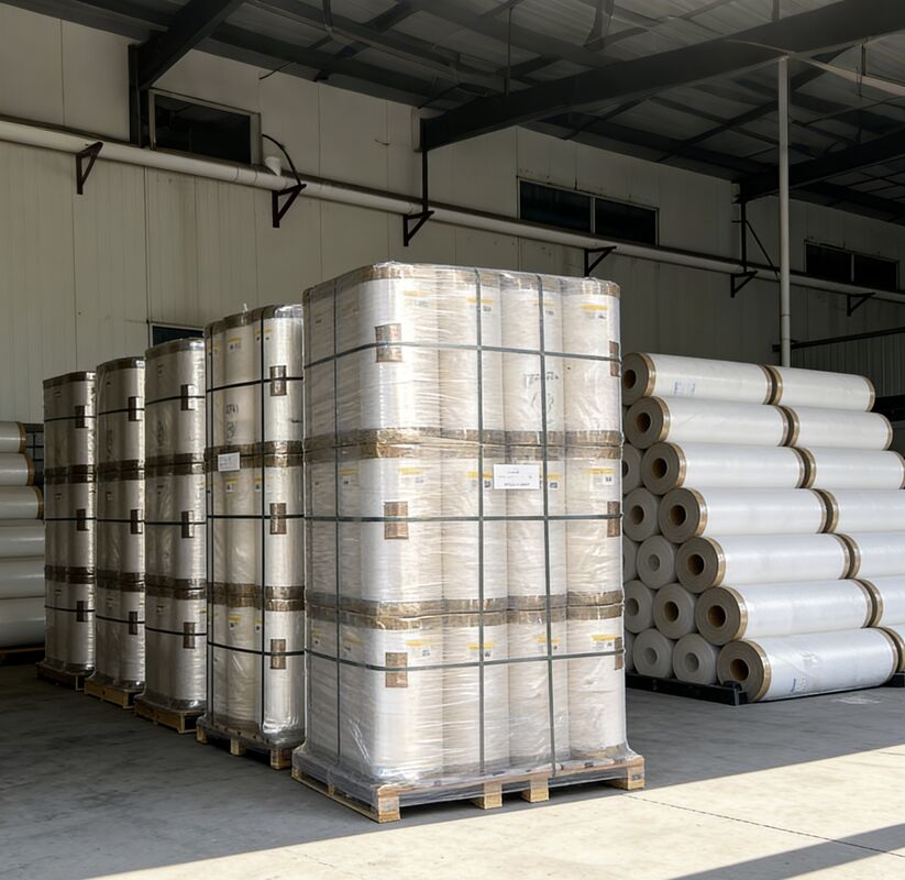 ฟิล์มละเมินกระจ่างกันความชื้นที่มีการรักษาโคโรนาด้านสองข้างและเอวีเอ แอดซีฟิคสําหรับการทําปลายความสว่างสูง