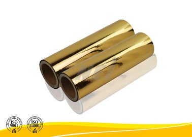 Fashional Moisture Proof ฟิล์มโพลีเอสเตอร์สีเงินทอง SGS ISO14001 Certification