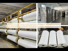 ฟิล์มเคลือบด้านแบบหลายชั้นที่เข้ากันได้กับหมึกพิมพ์หลากหลายชนิด ความยาวแปรผัน เหมาะสำหรับอุตสาหกรรมบรรจุภัณฑ์และฉลาก